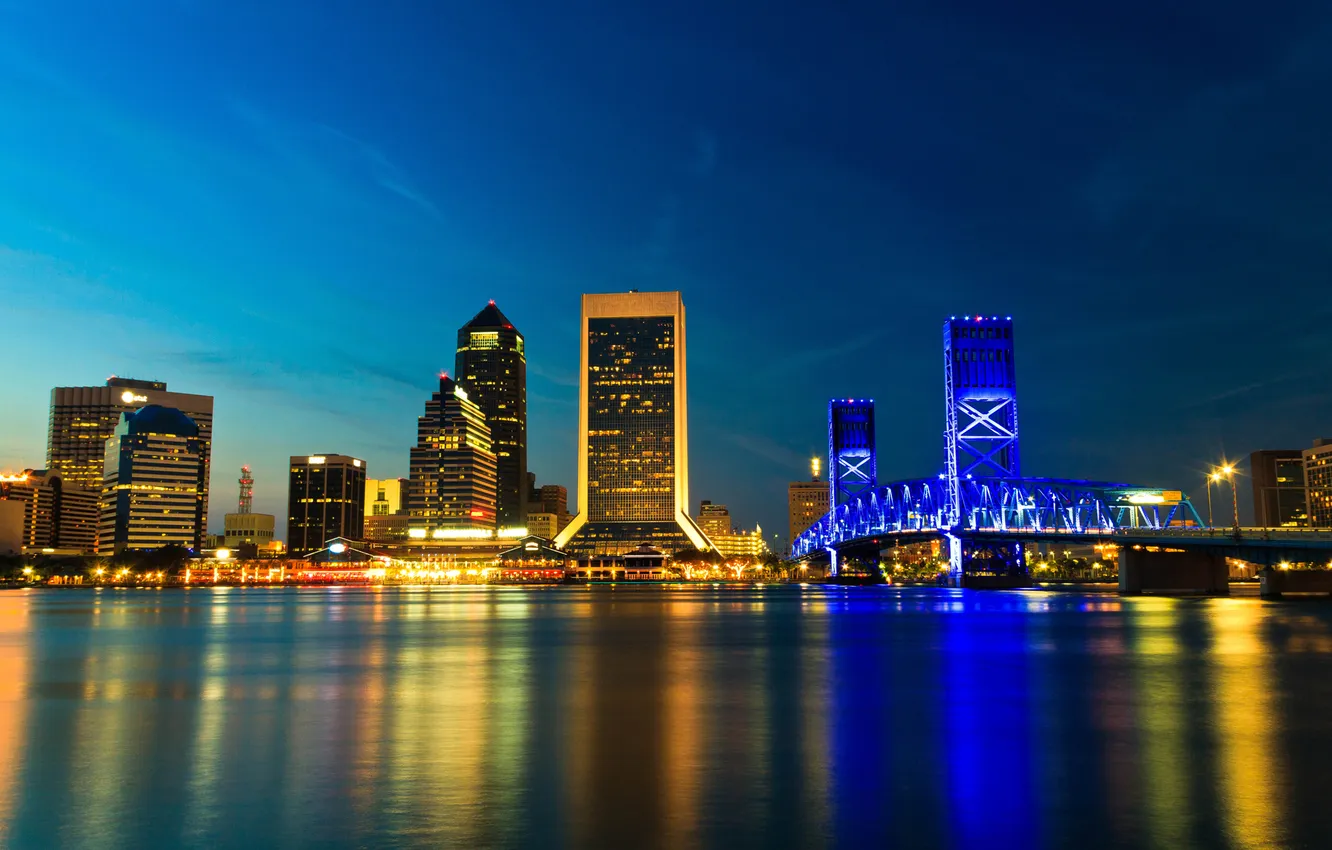 Photo wallpaper the city, FL, USA, Jacksonville, Jacksonville