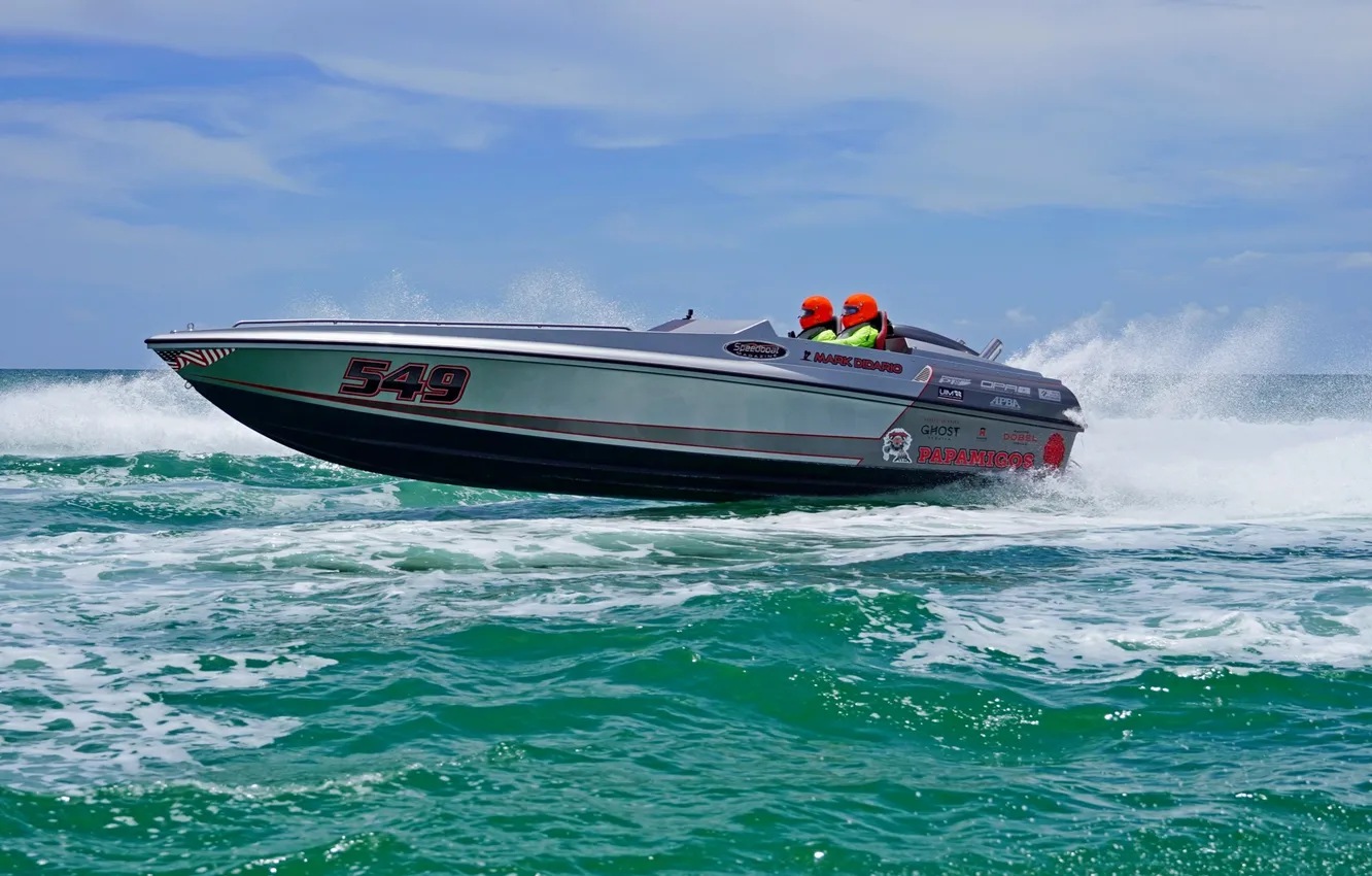 Photo wallpaper race, boat, speed