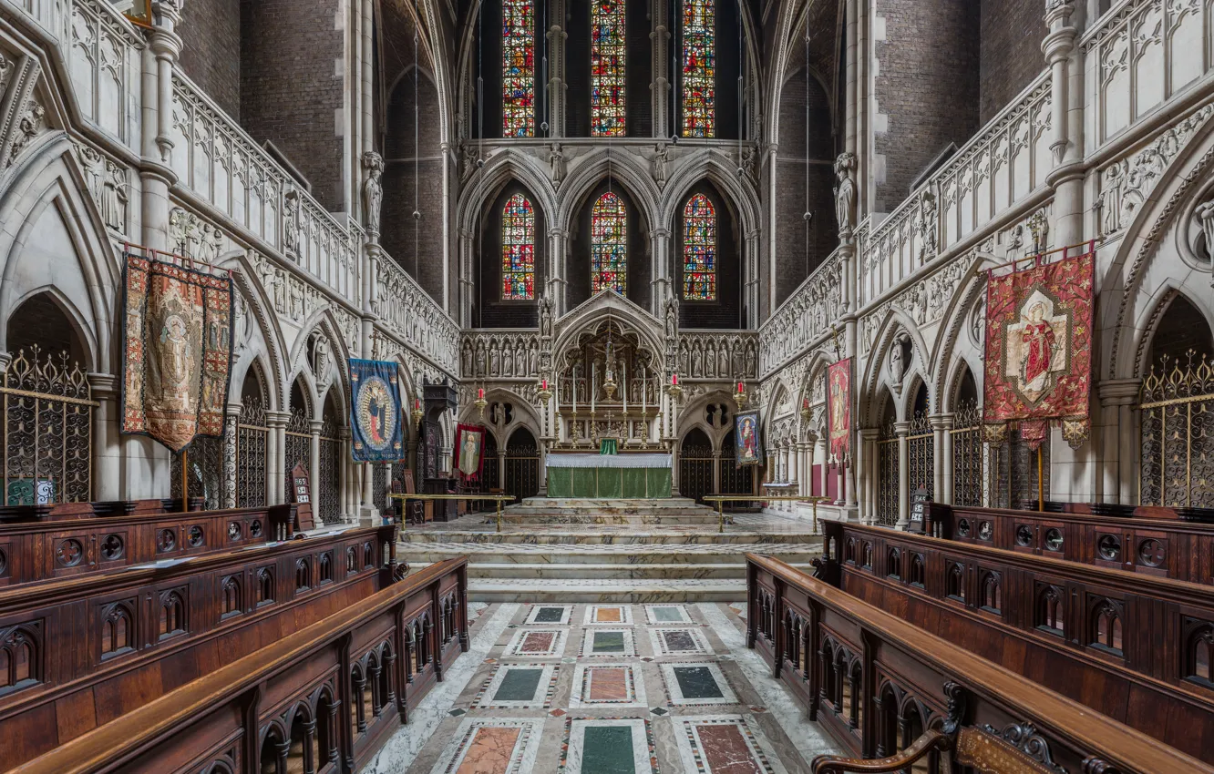 Photo wallpaper London, UK, Diliff, St Augustine's Church, Kilburn Interior