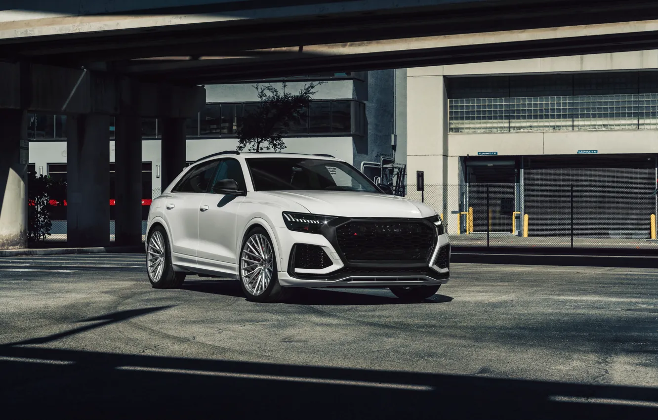 Photo wallpaper Audi, White, VAG, RSQ8