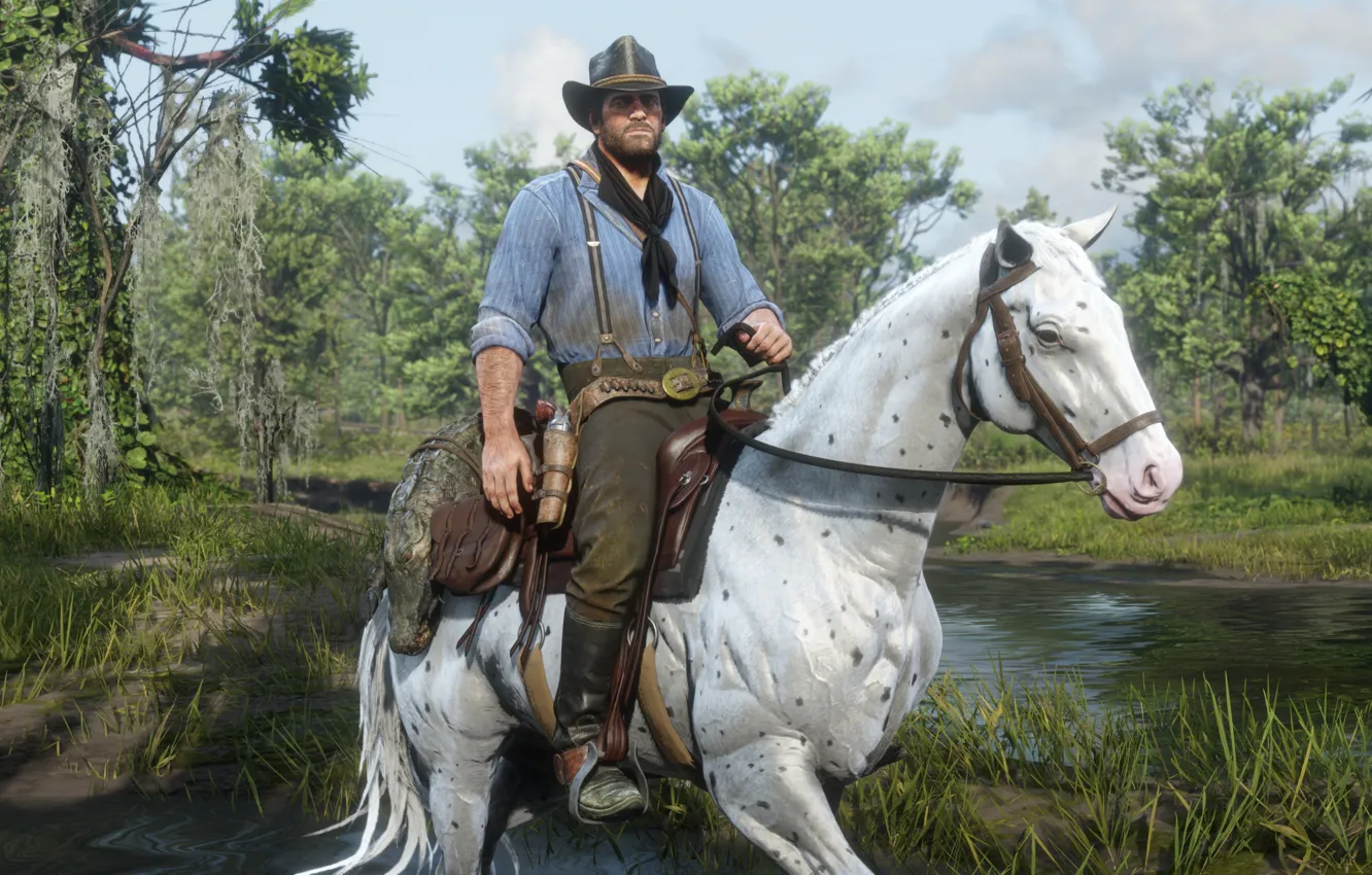 Photo wallpaper game, Rockstar Games, Red Dead Redemption 2, Gang, RDR, Red Dead Redemption 2 PC