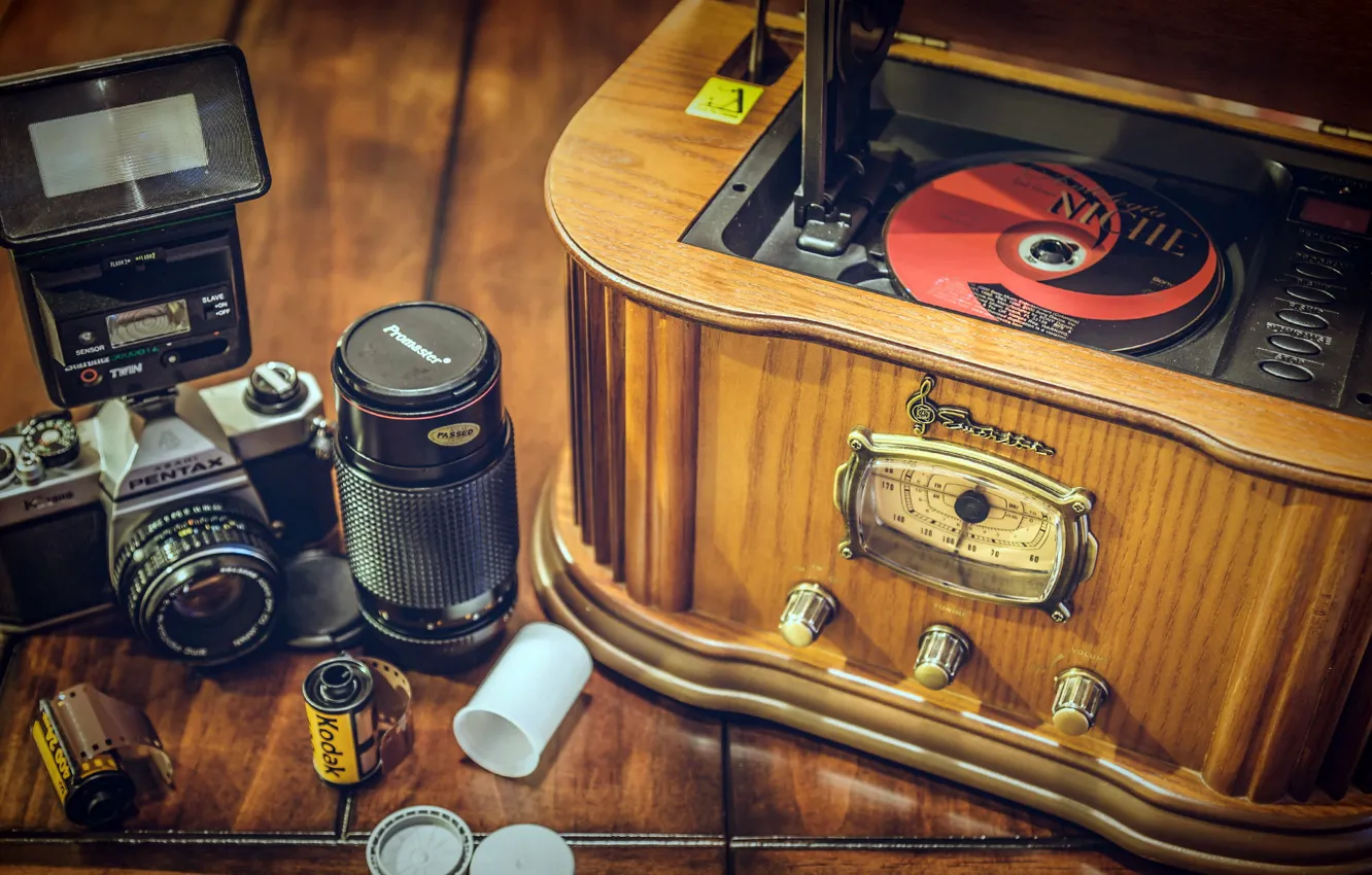 Photo wallpaper background, camera, player