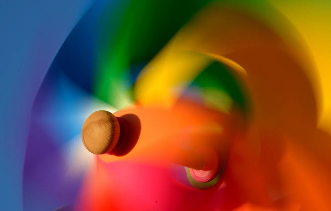 Photo wallpaper color, rainbow, rotation, umbrella