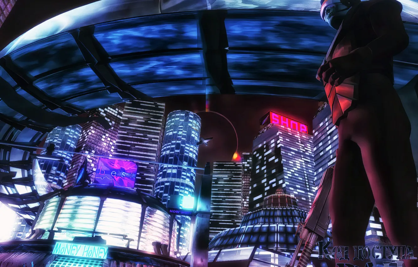 Photo wallpaper cop, futuristic city, Cyberpunk, Game Art, sci-fi art, mist-land, paradise cracked, paradise access code
