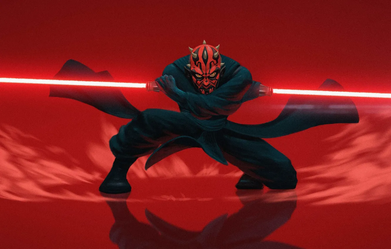 Photo wallpaper Star Wars, Darth Maul, Art, Fan art, StarWars, Arjun Somasekharan, by Arjun Somasekharan