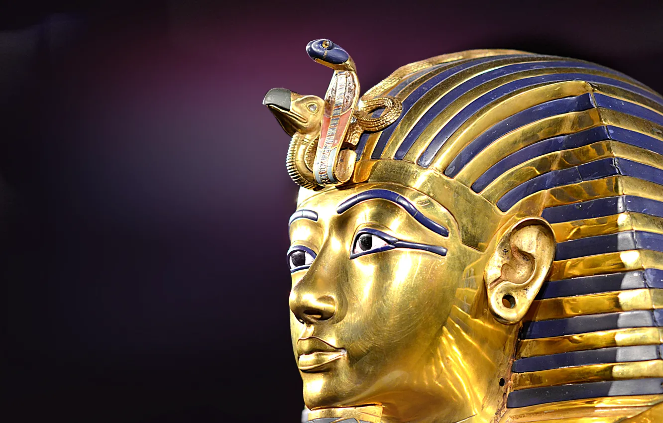 Photo wallpaper mask, Pharaoh, Tutankhamun, Egypt, Ancient, Tutankhamun