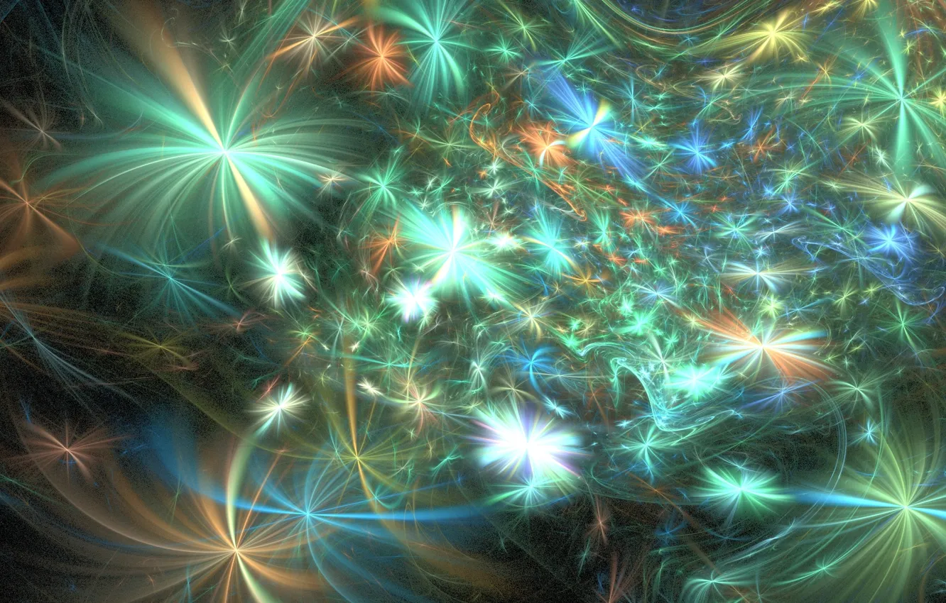 Photo wallpaper abstraction, background, Wallpaper, figure, salute, fireworks, fractal, fuzzes