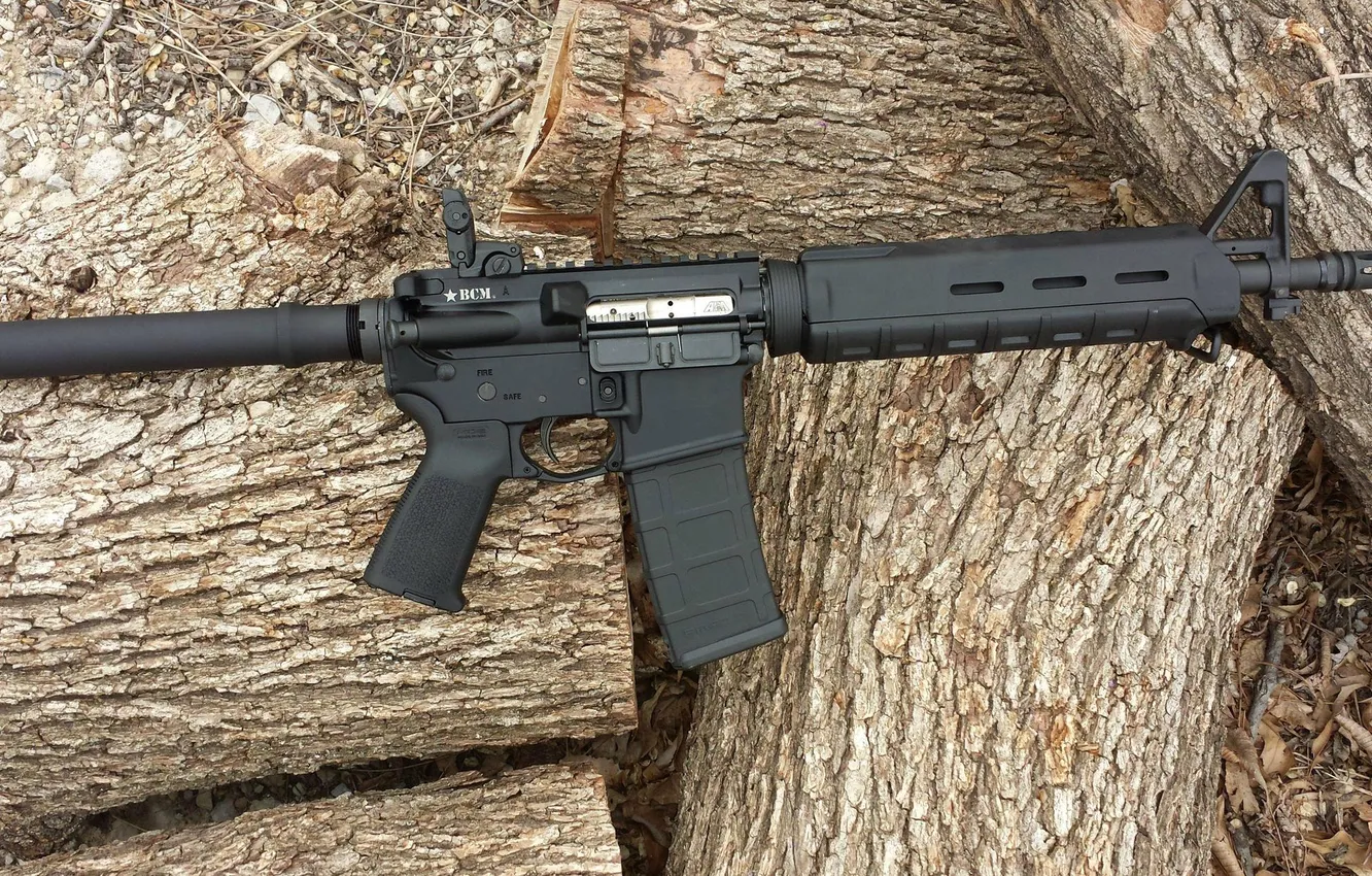 Photo wallpaper weapons, carabiner, version, pistol