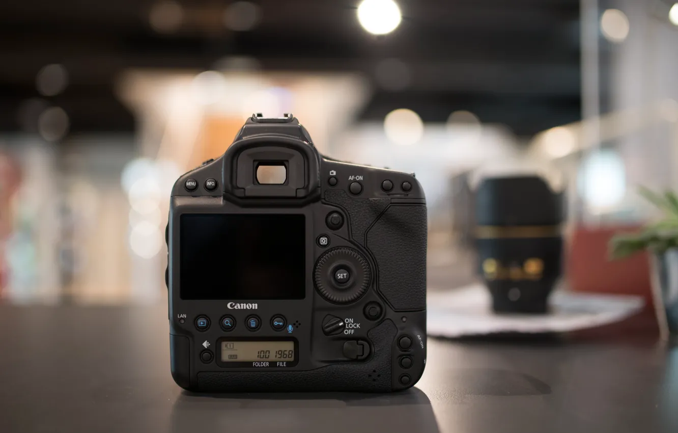 Photo wallpaper view, camera, Canon