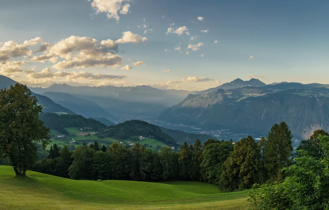 Photo wallpaper landscape, mountains, Italy