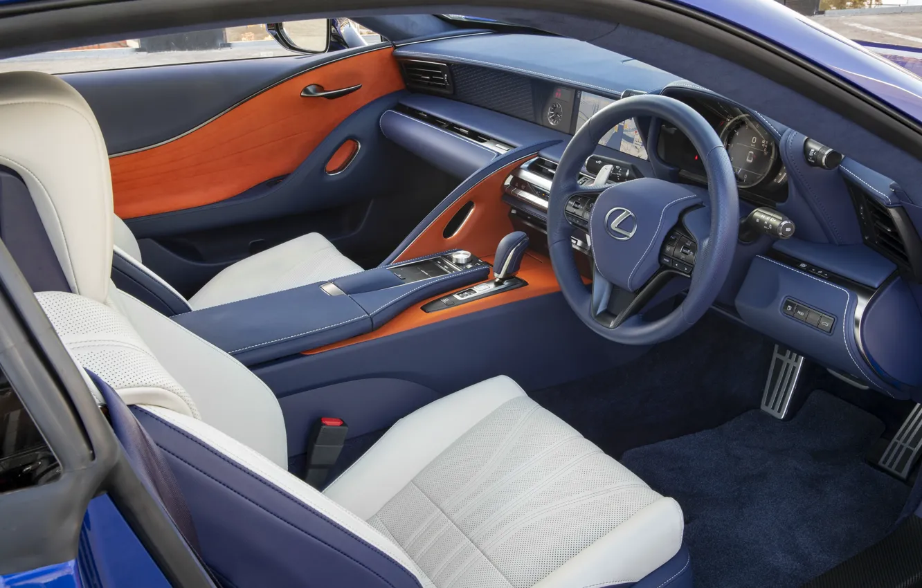Photo wallpaper Lexus, salon, 500, 2018, Limited Edition, LC 500, Morphic Blue