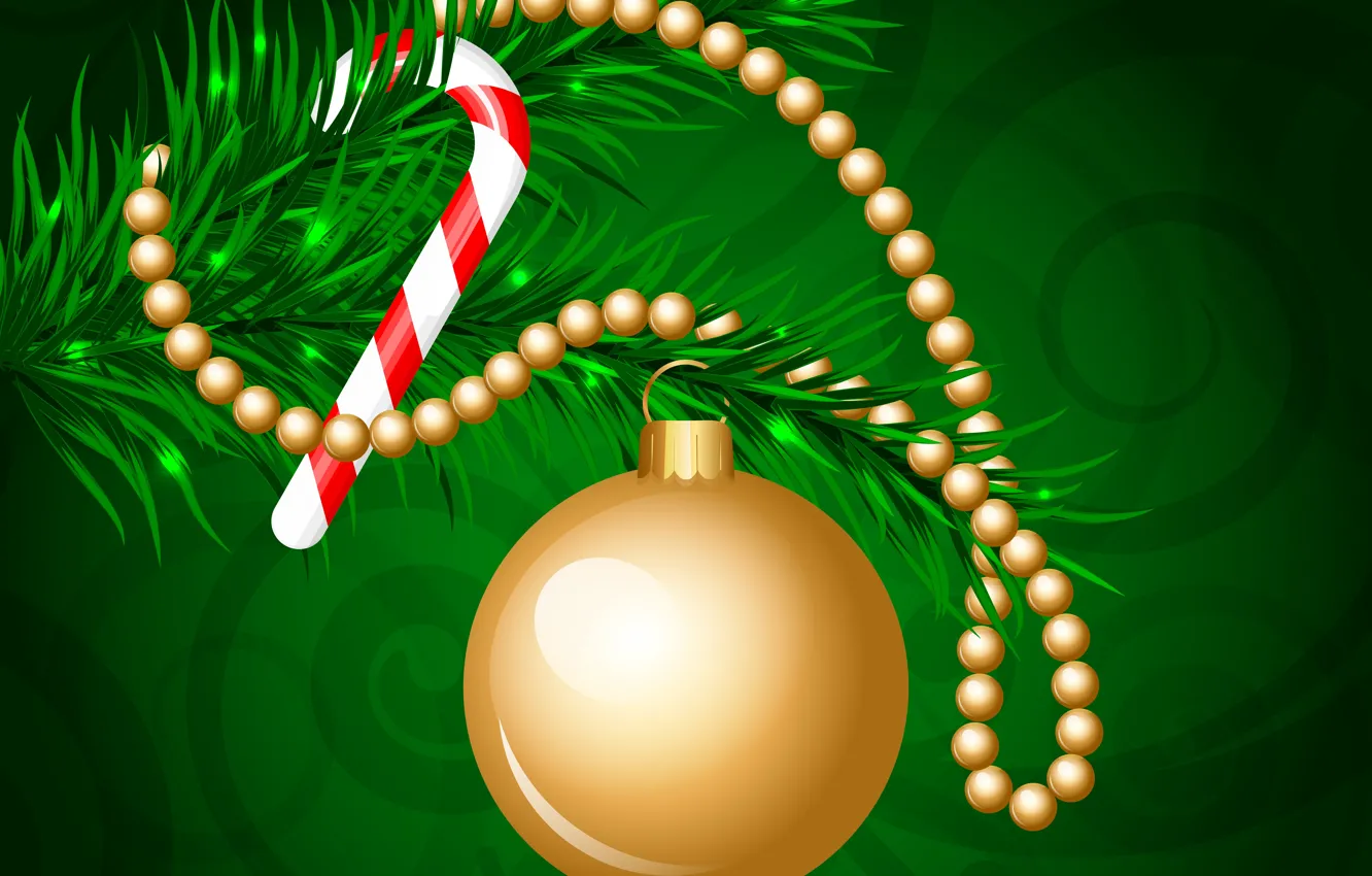 Photo wallpaper balls, decoration, holiday, new year, Christmas, Christmas, New Year