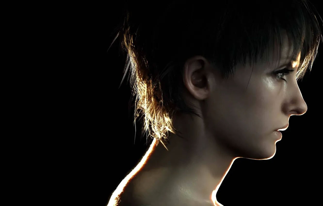 Photo wallpaper game, woman, Resident Evil, survivor, face, brunette, fear, DLC