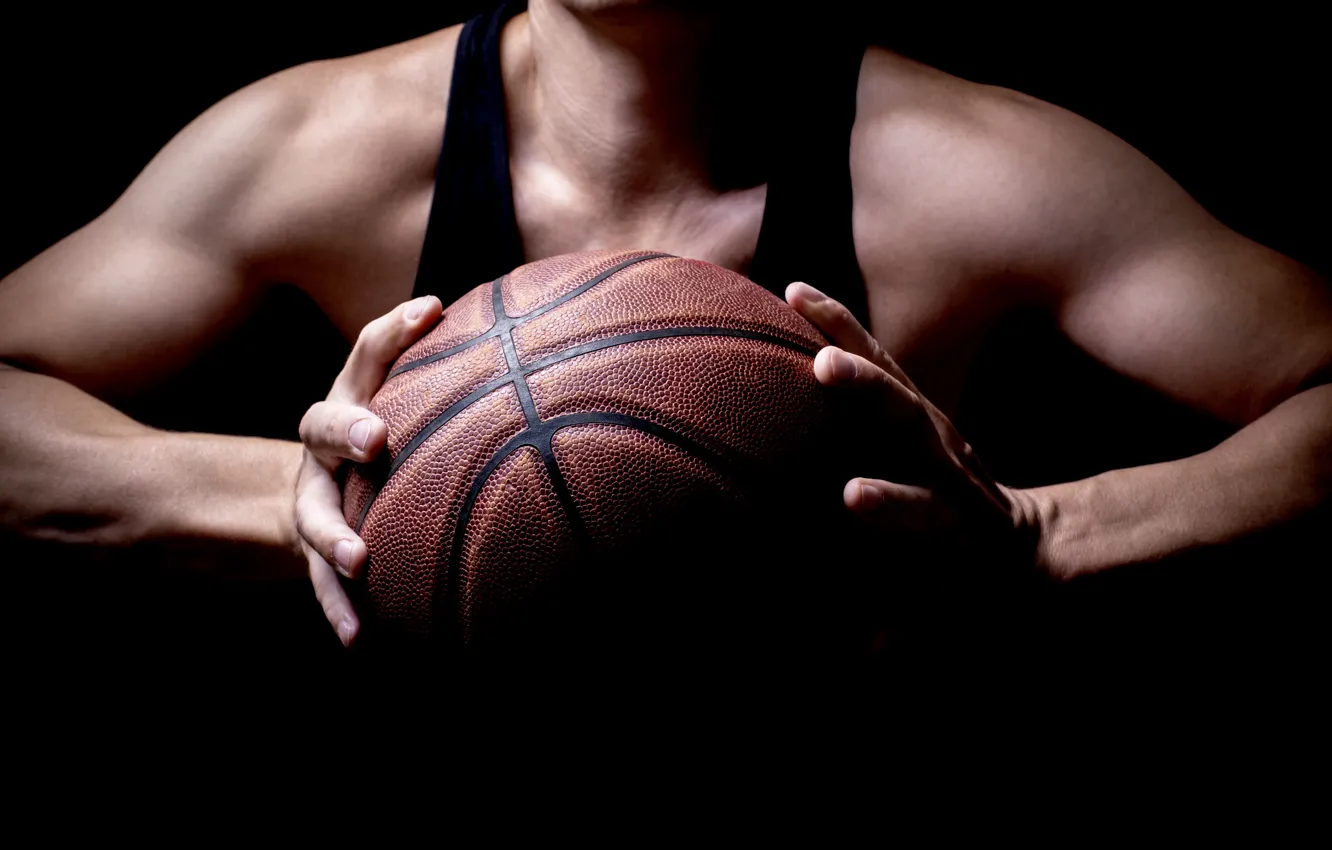 Photo wallpaper basketball, woman, ball