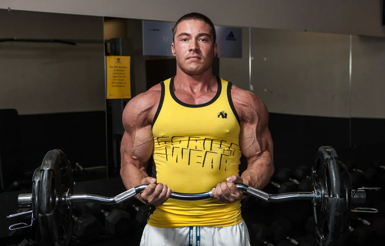 Photo wallpaper muscles, fitness, bodybuilding, bogomil yordanov