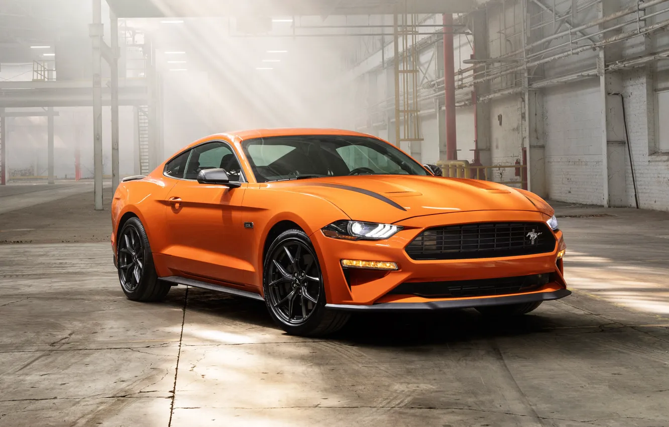 Photo wallpaper Mustang, Ford, EcoBoost, 2020, High Performance Package
