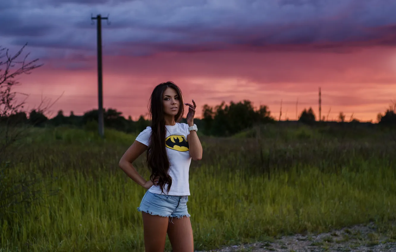 Photo wallpaper the sky, girl, model, art, beautiful, fashion, fashion, beautiful