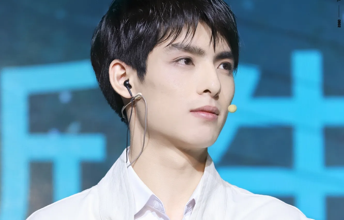 Photo wallpaper microphone, guy, actor, on stage, chinese actor, Wang Hao Xuan, Wang Hao Xuan