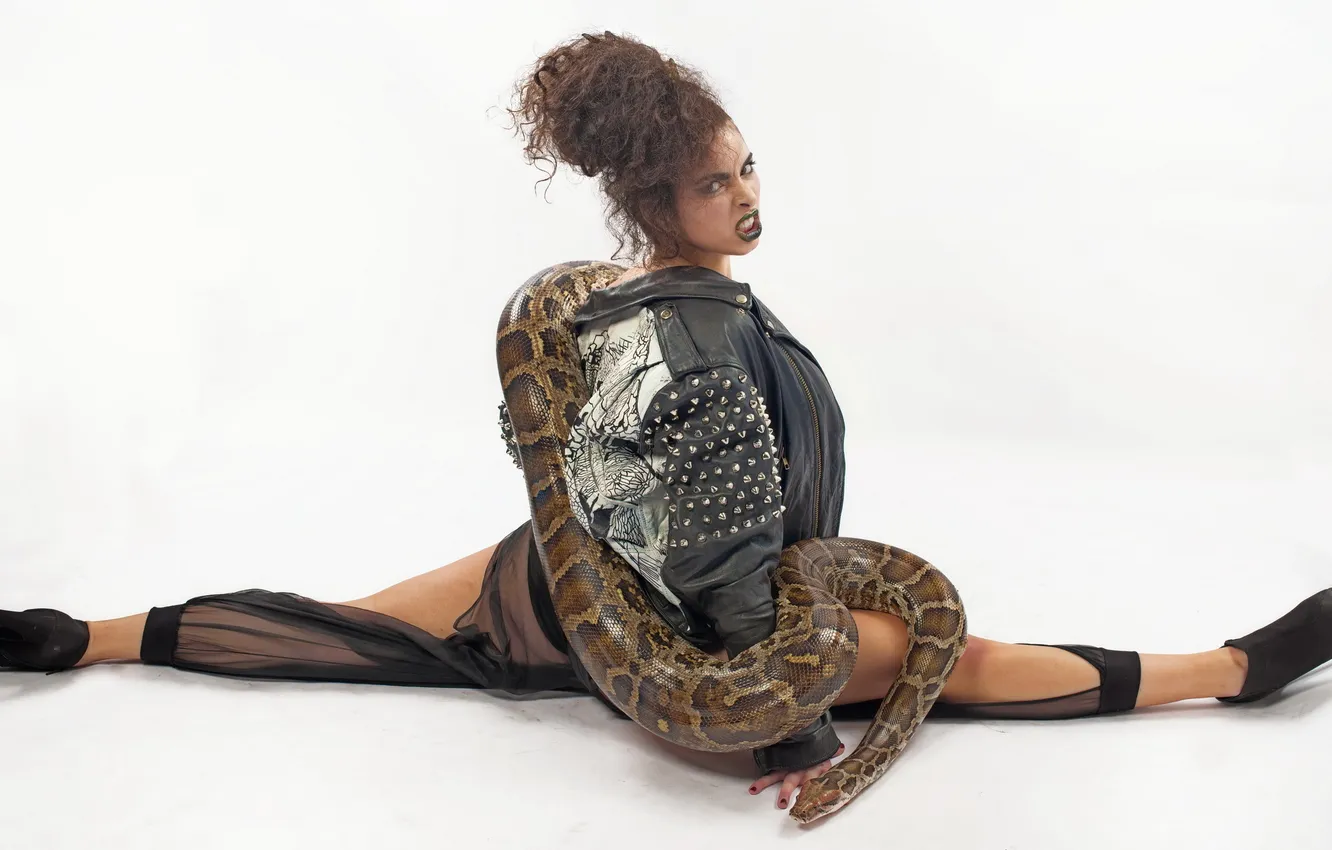 Photo wallpaper snake, Model, twine, Anasthasia