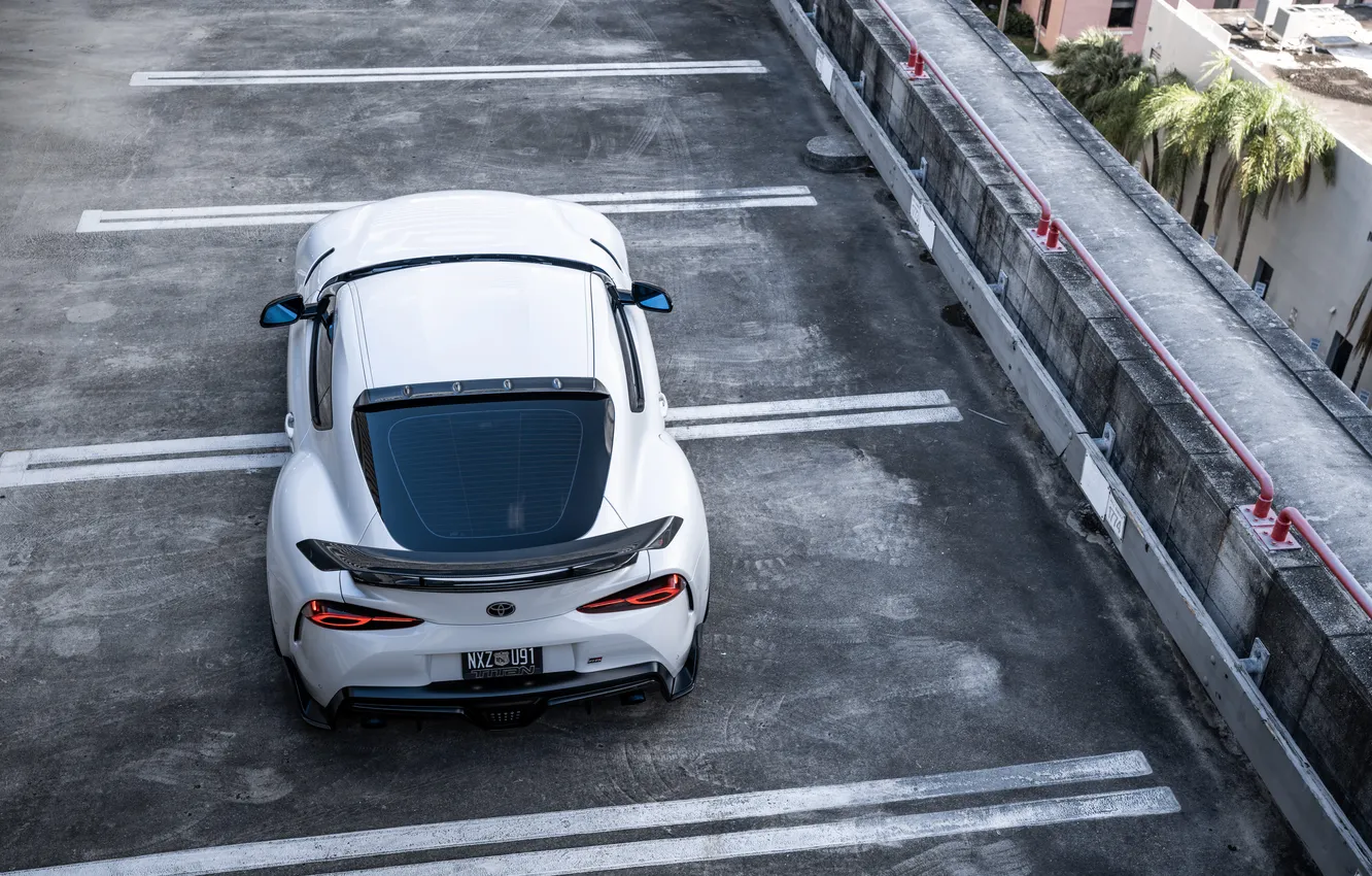 Photo wallpaper car, Toyota, Supra