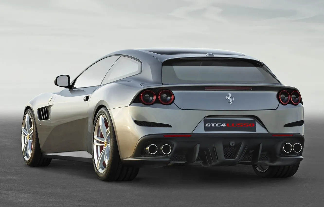 Photo wallpaper ferrari, Ferrari, back, gtc, lusso