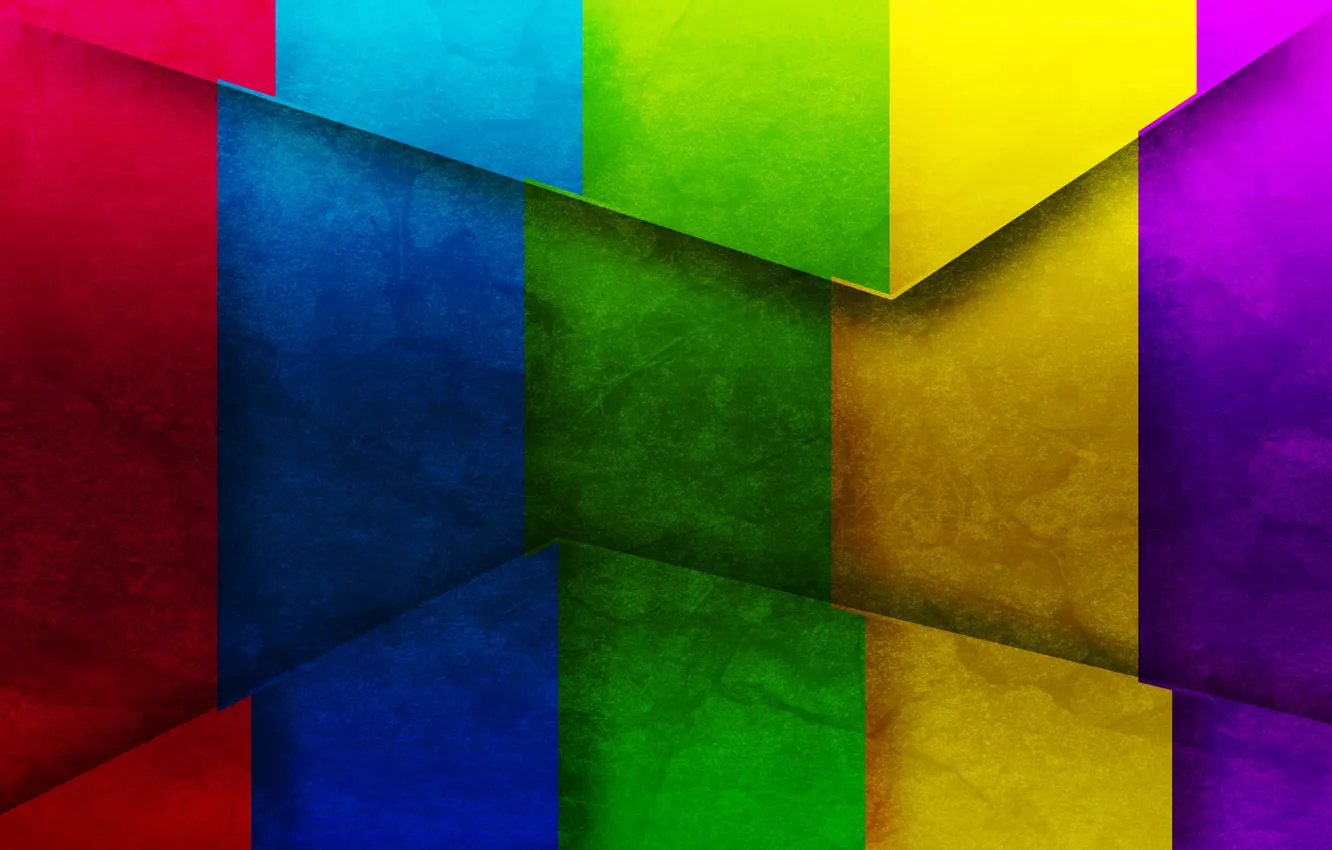 Photo wallpaper strip, triangles, corners, texture