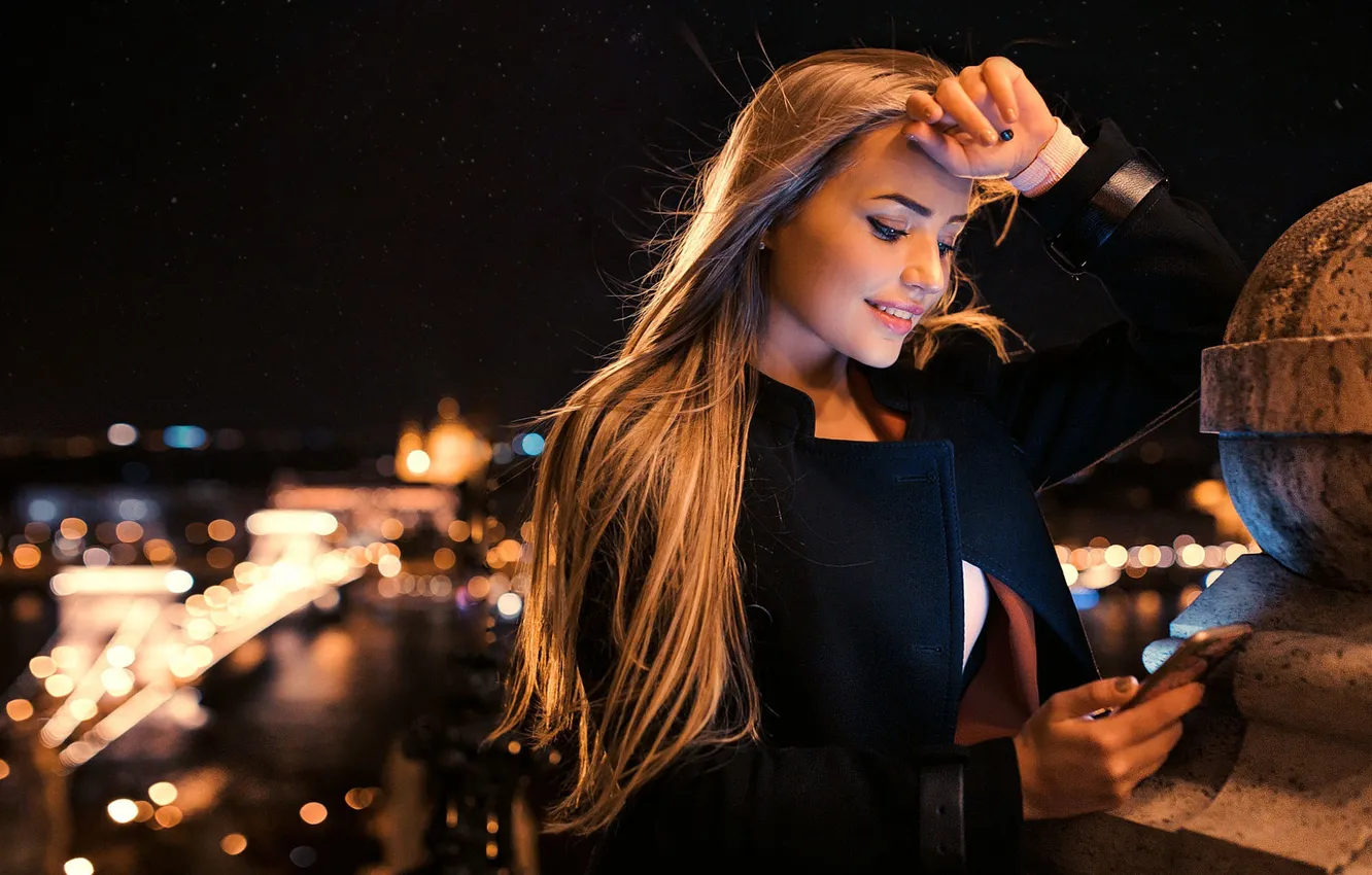 Photo wallpaper girl, smile, view, model, beauty, nice, Mary Jane, Wore