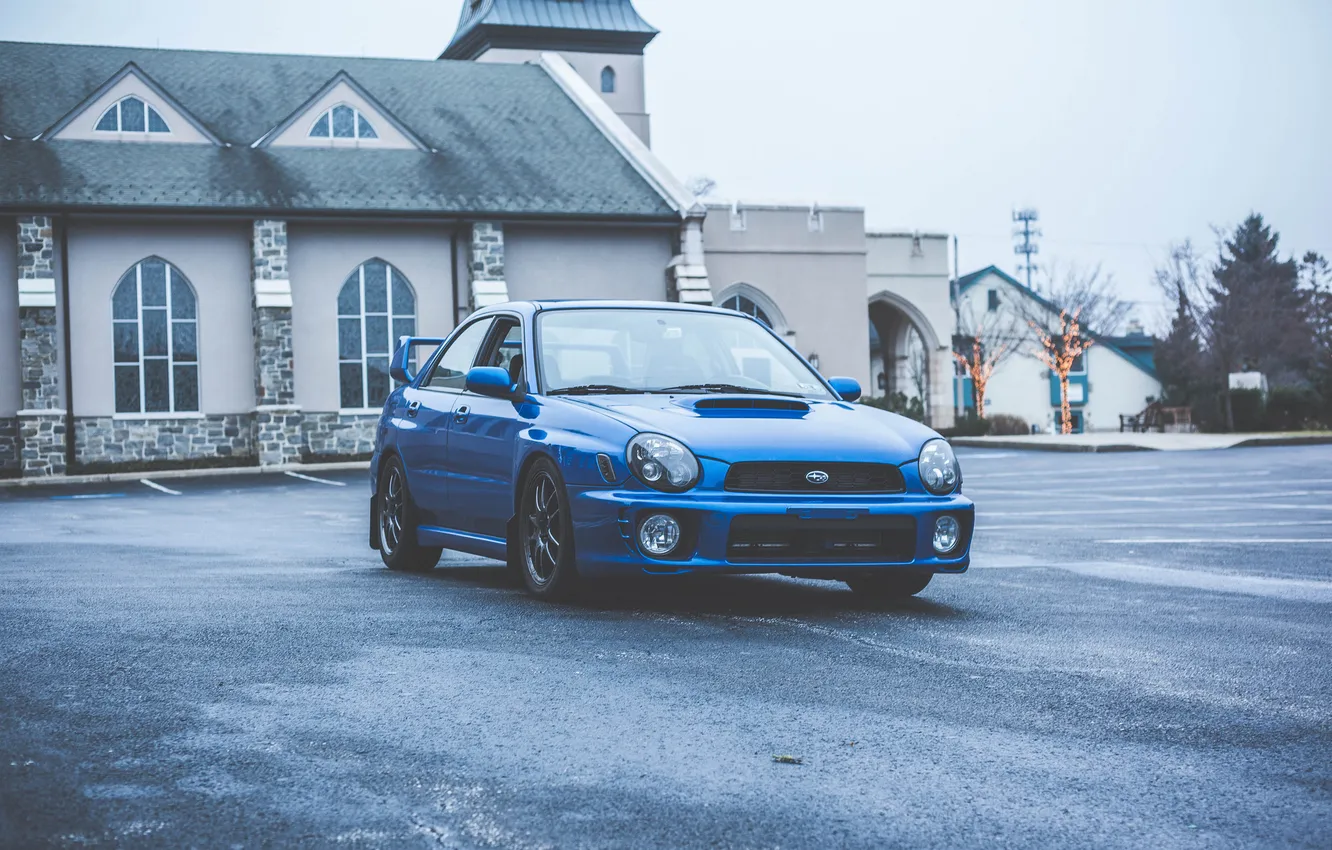 Photo wallpaper Subaru, WRX, STI, stance