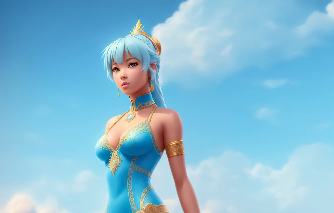 Photo wallpaper girl, fantasy, art, digital art, princess, fantasy art, fantasy girl, Stable Diffusion