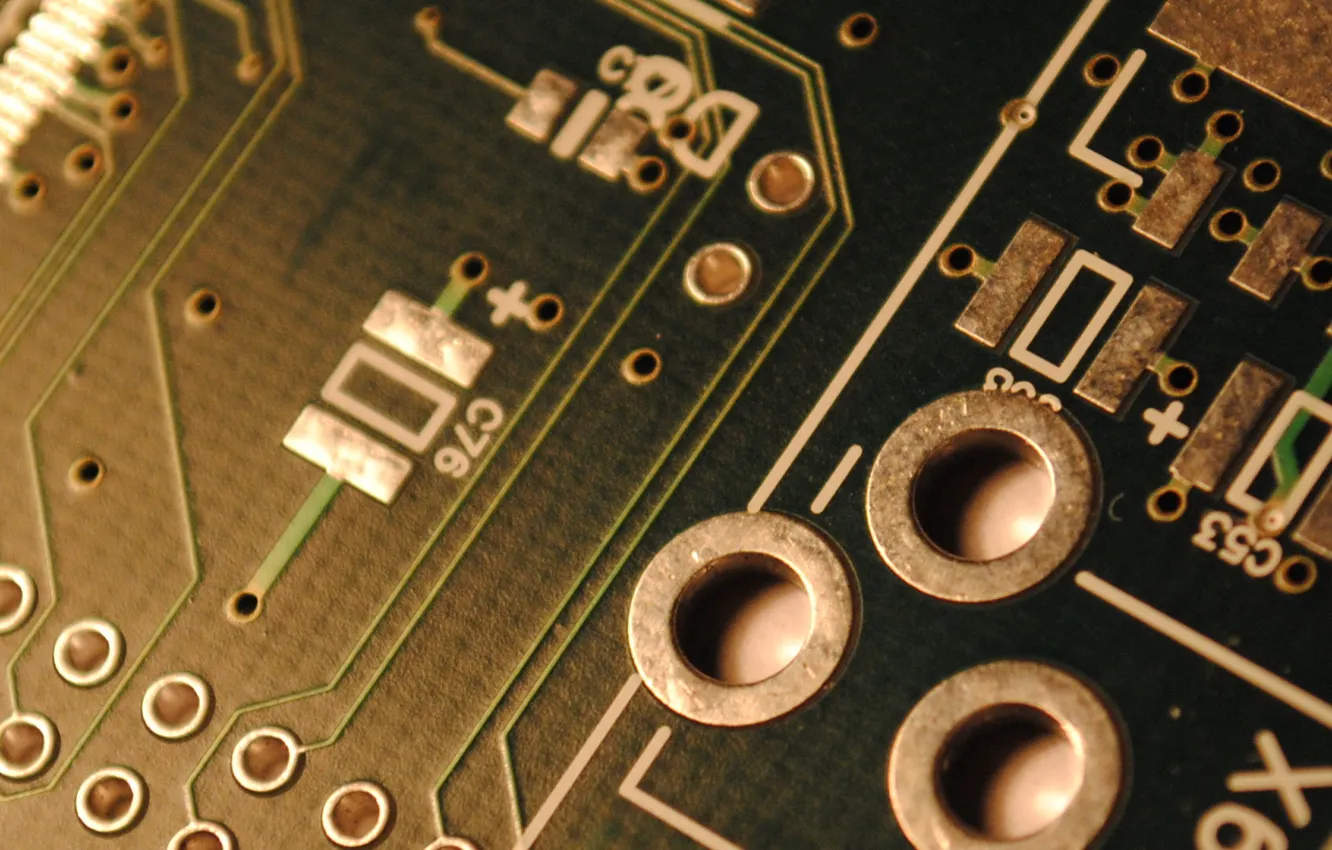 Photo wallpaper fee, padstack, hole, plating