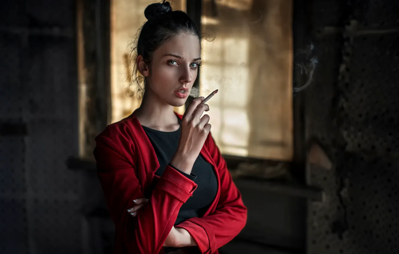Photo wallpaper look, cigarette, Russia, George Chernyadev, Alla, Alla Berger