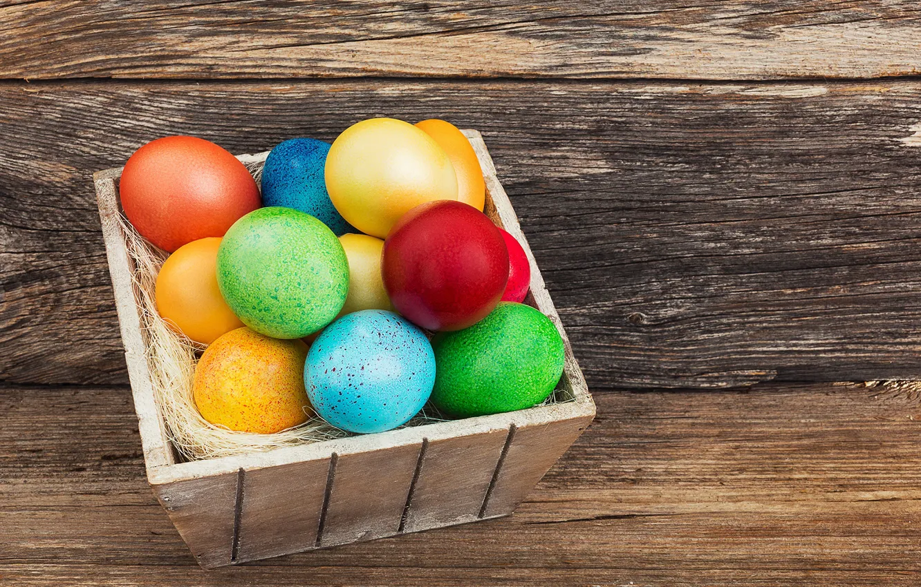 Photo wallpaper eggs, Easter, holidays, colorful, Easter
