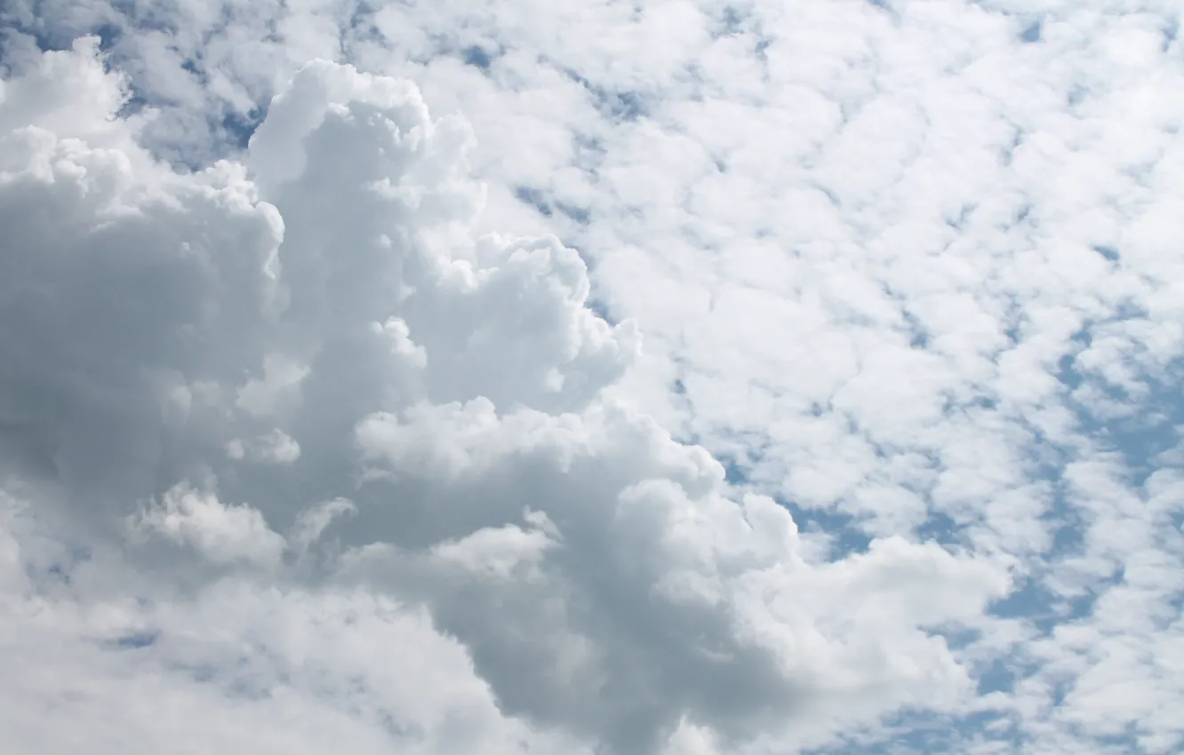 Photo wallpaper the sky, clouds, clouds, nature