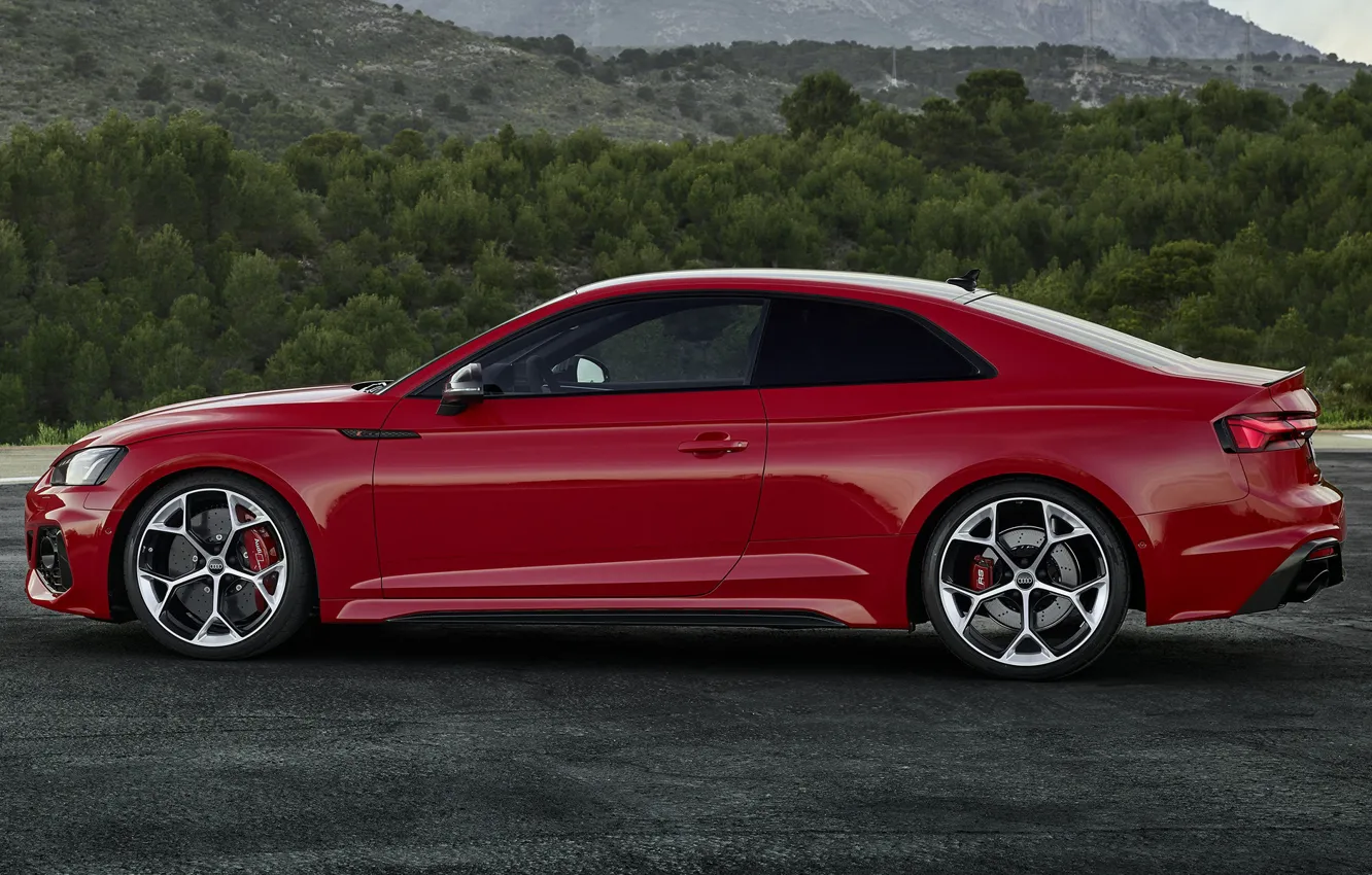 Photo wallpaper side view, Coupe, Competition, Audi RS 5