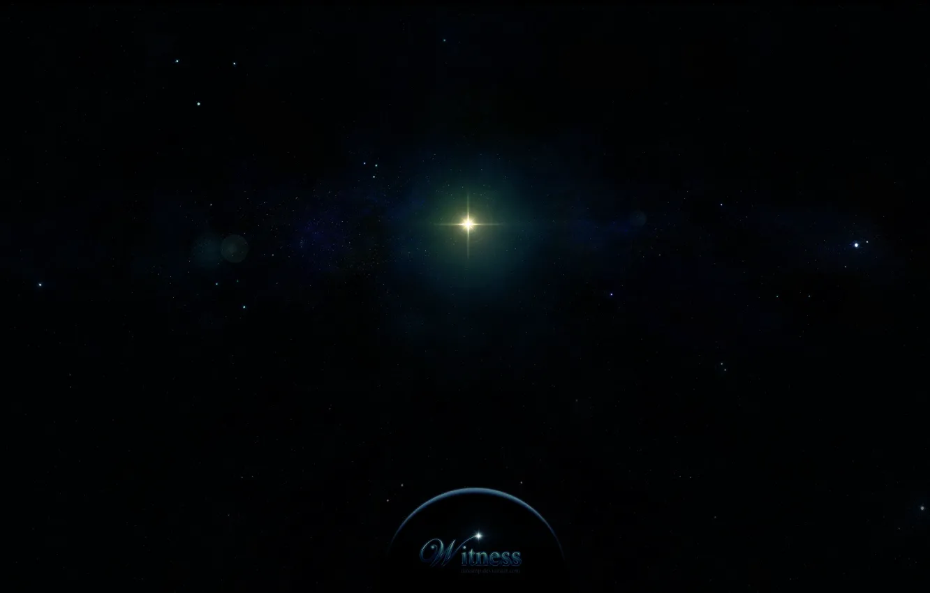 Photo wallpaper space, stars, black