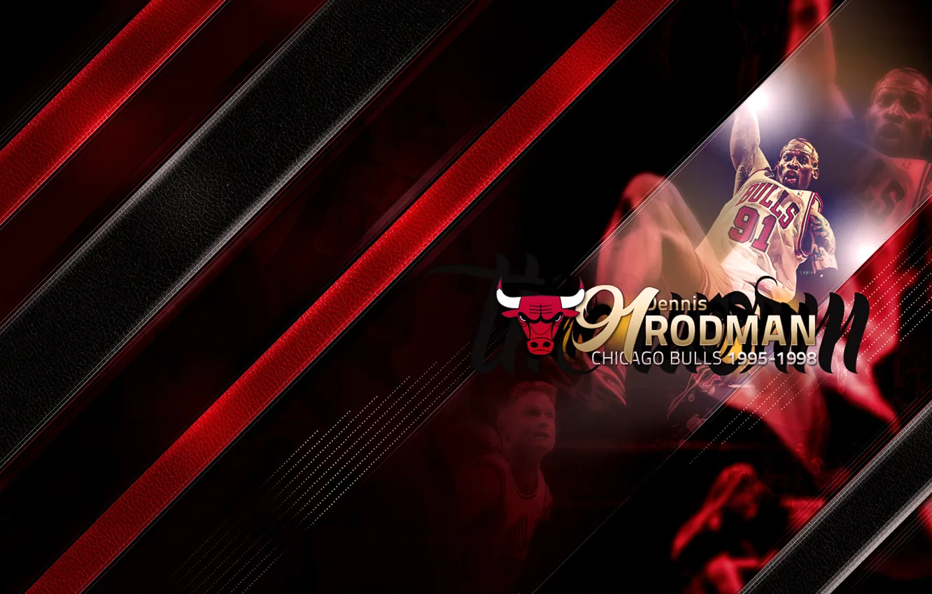 Photo wallpaper Sport, Chicago, Basketball, Chicago, NBA, Bulls, Dennis Rodman, Dennis Rodman