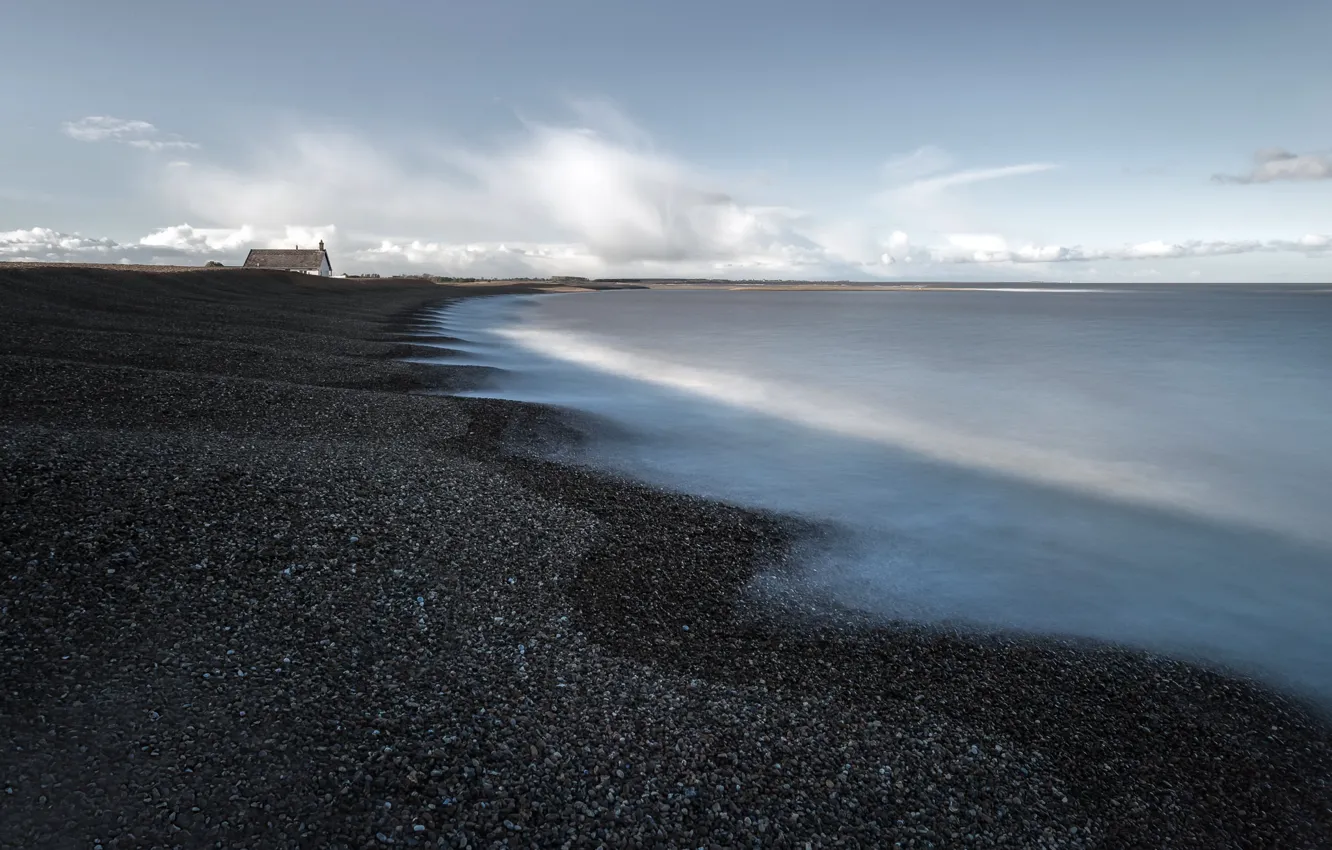 Photo wallpaper sea, shore, home