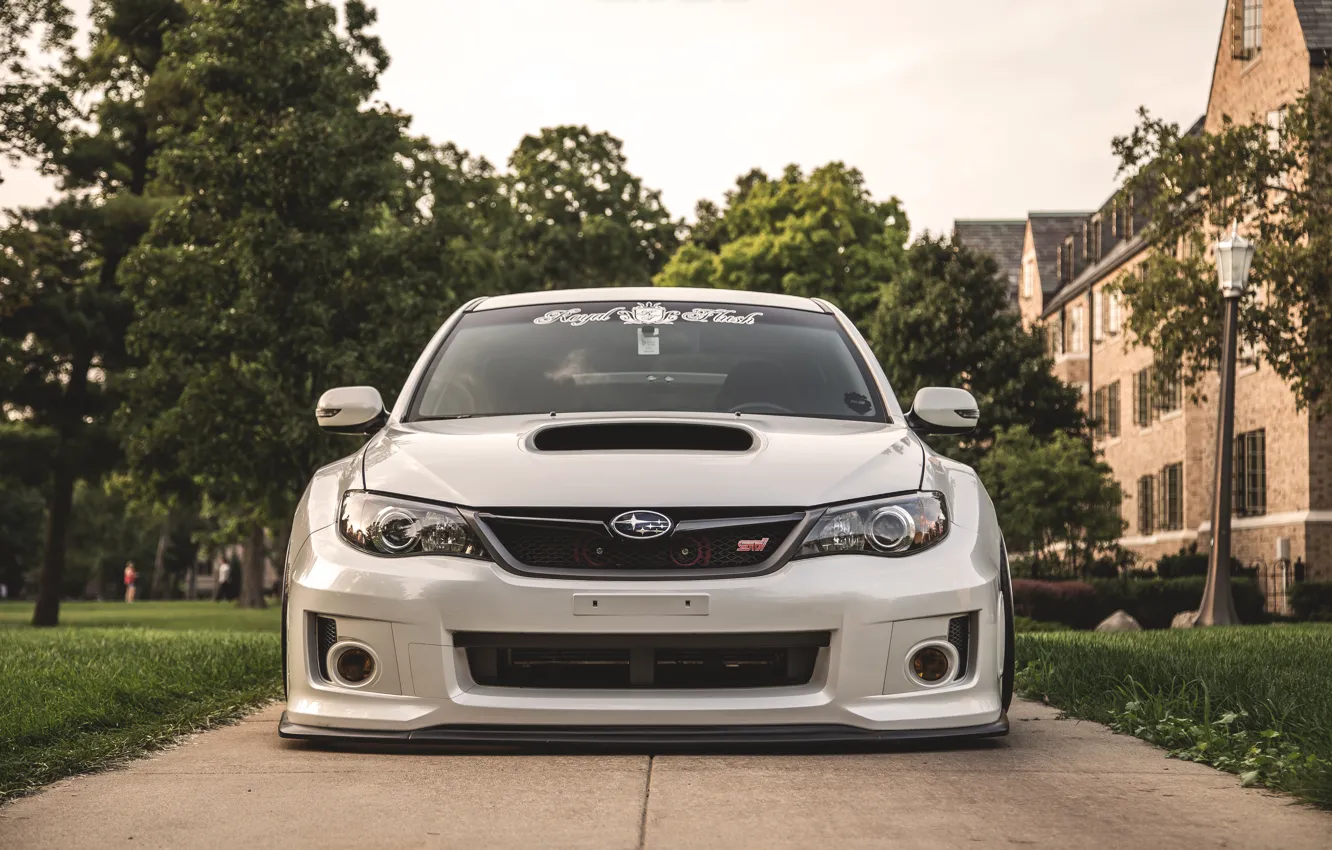 Photo wallpaper Subaru, Impreza, WRX, STi, JDM, Stance, Low, BellyScrapers