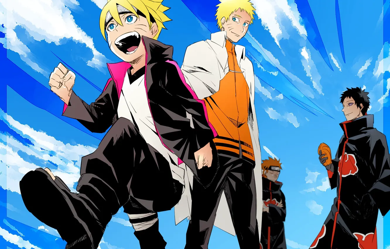 Photo wallpaper Naruto, anime, ninja, Akatsuki, Uzumaki, shinobi, Tobi, nanadaime hokage