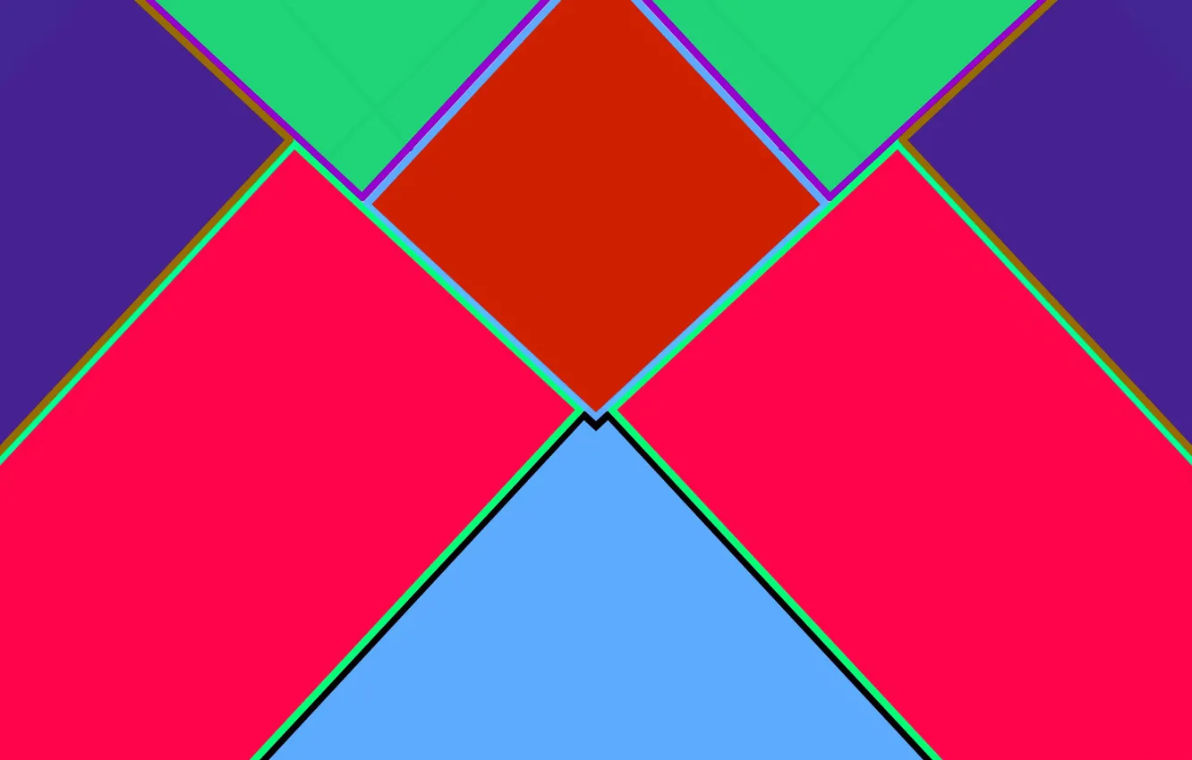 Photo wallpaper colored, figure, geometry