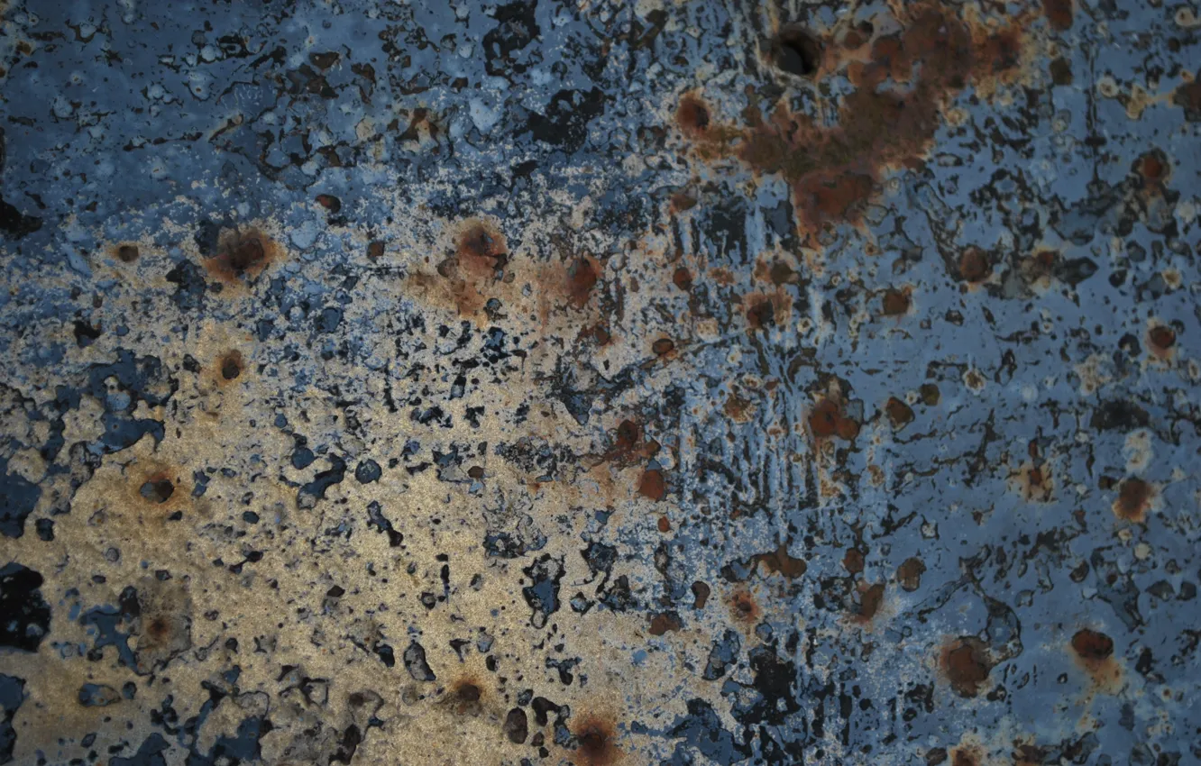 Photo wallpaper metal, rust, scratches, corrosion