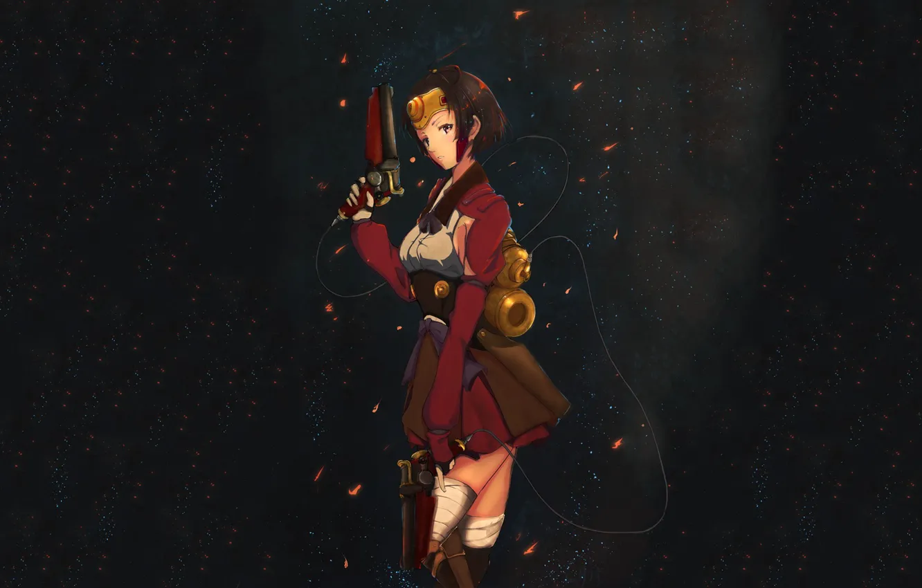 Photo wallpaper girl, weapons, anime, art, Koutetsujou no Kabaneri, Mumei