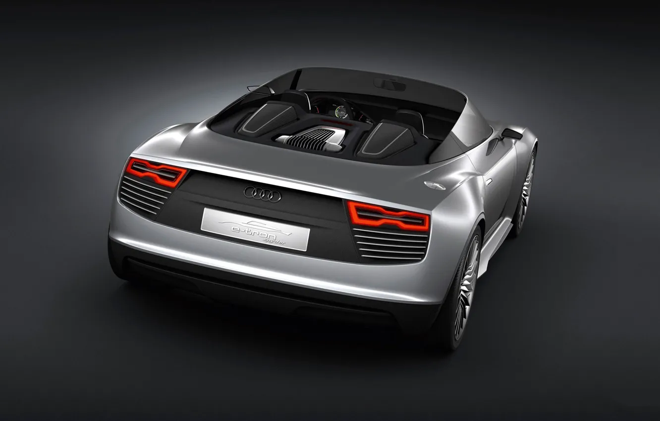 Photo wallpaper Audi, the concept, convertible, Spyder, e-Tron