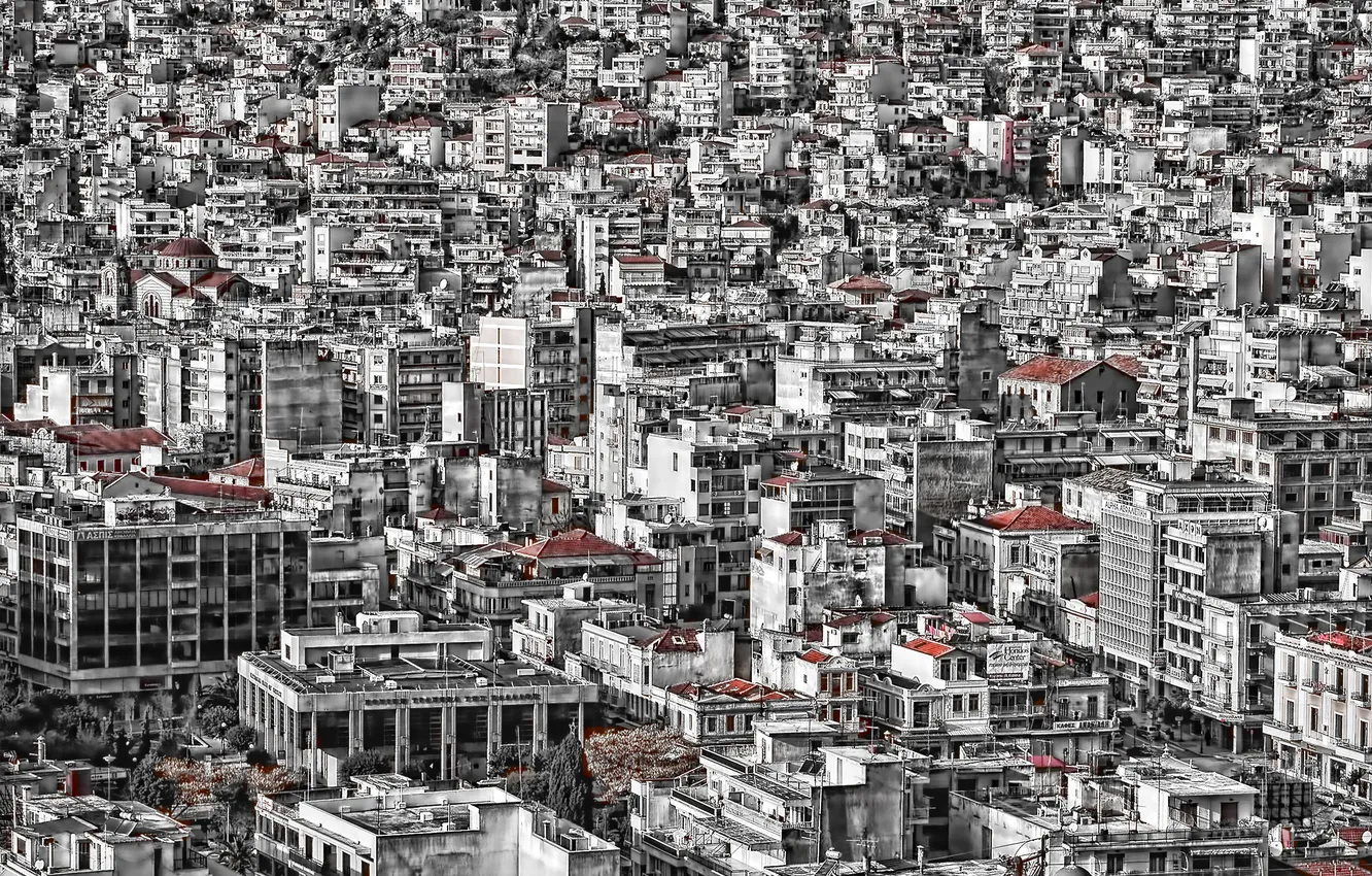 Photo wallpaper the city, building, megapolis