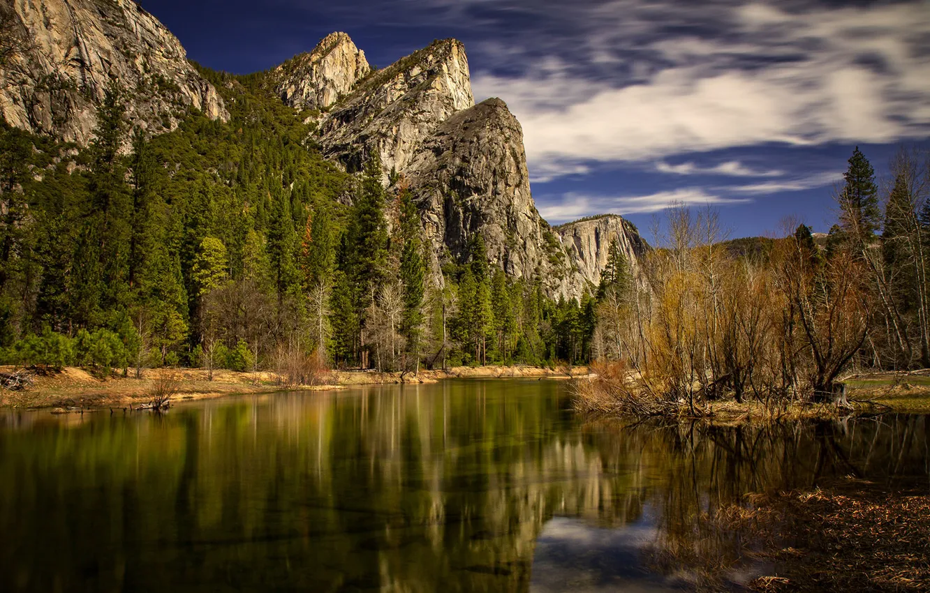 Photo wallpaper summer, landscape, mountains, lake