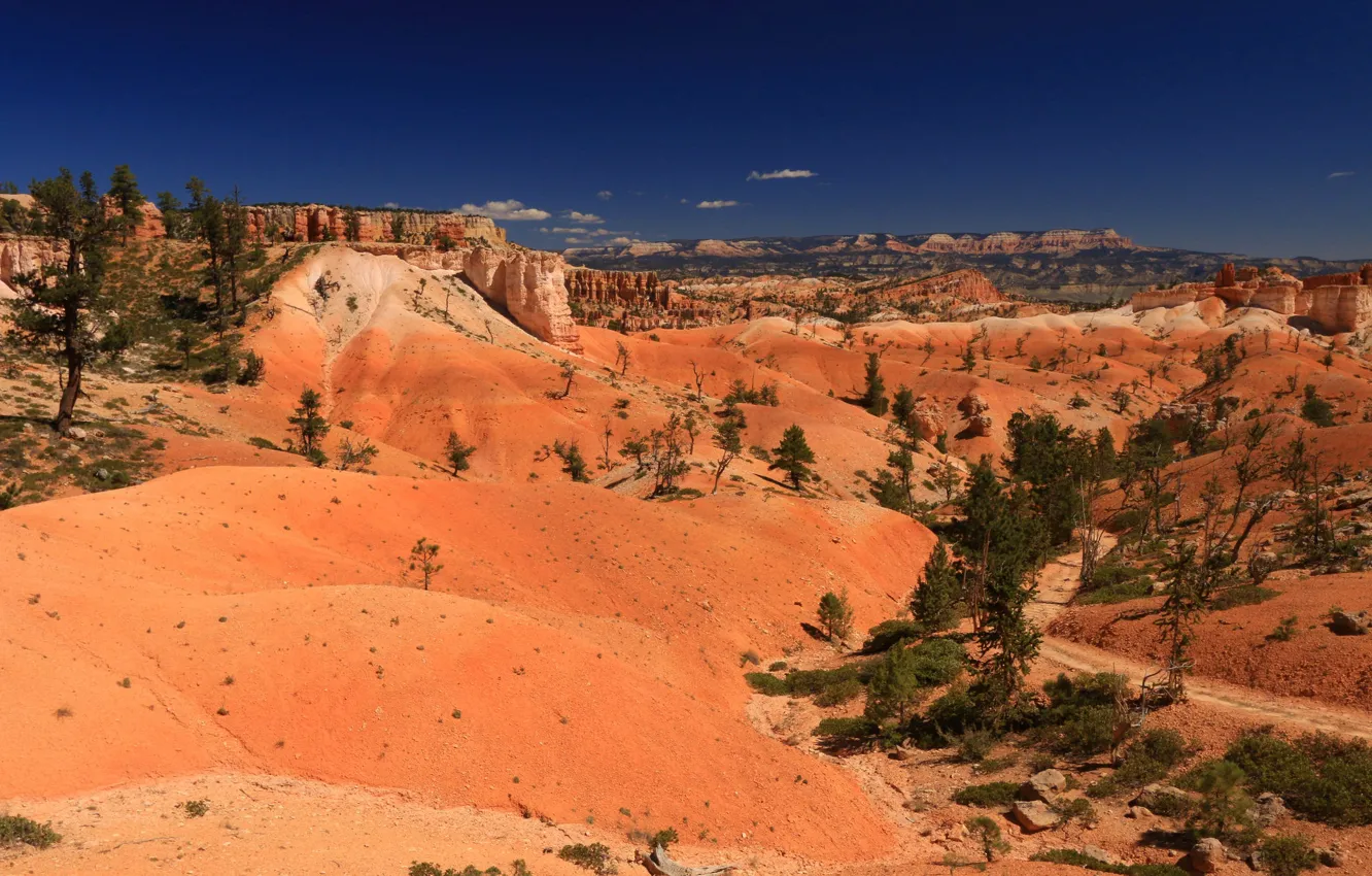 Photo wallpaper rocks, desert, Utah, USA, Bryce Canyon National Park