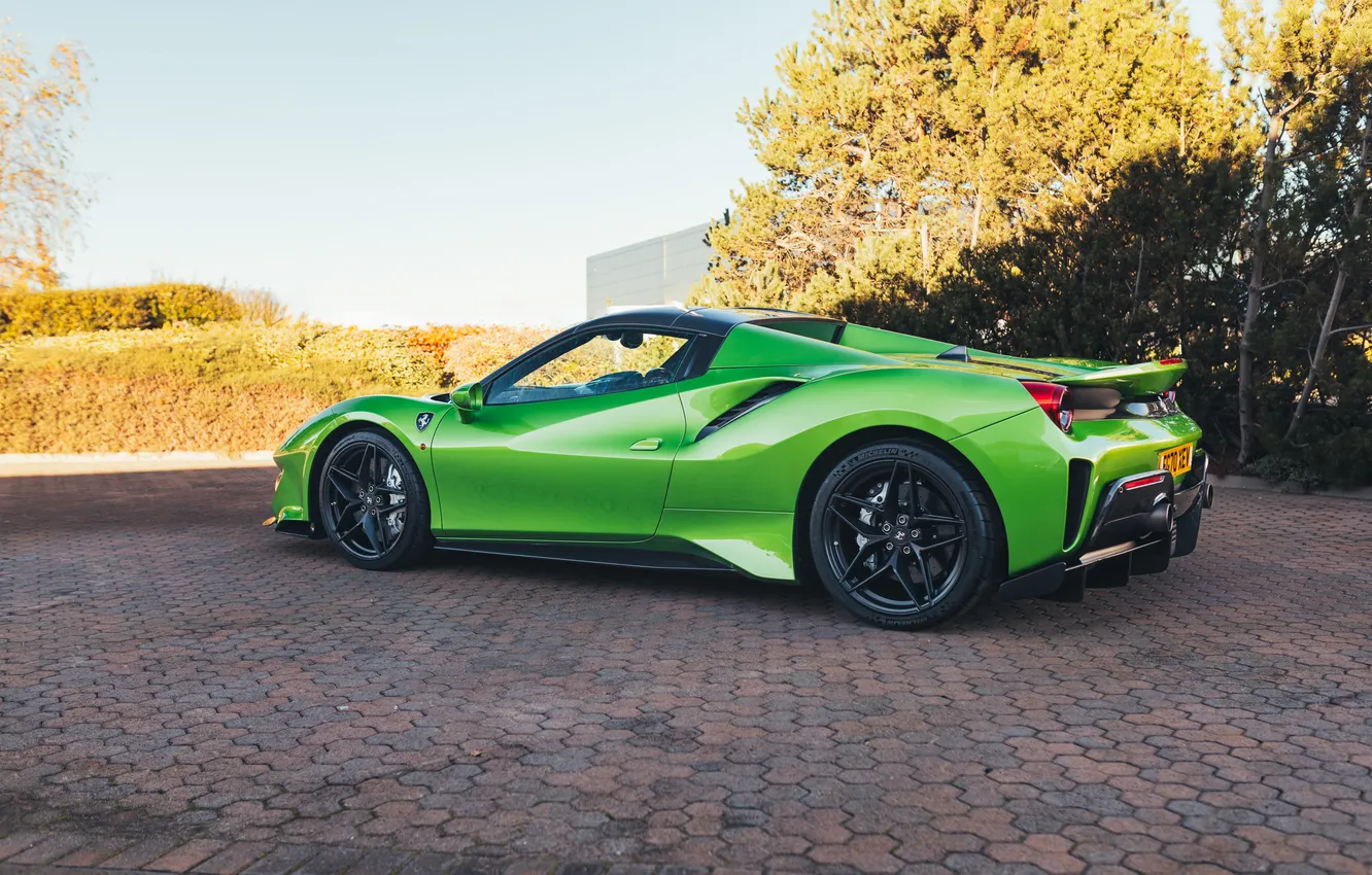 Photo wallpaper Ferrari, 488, 2020, Ferrari 488 Pista Spider Tailor Made