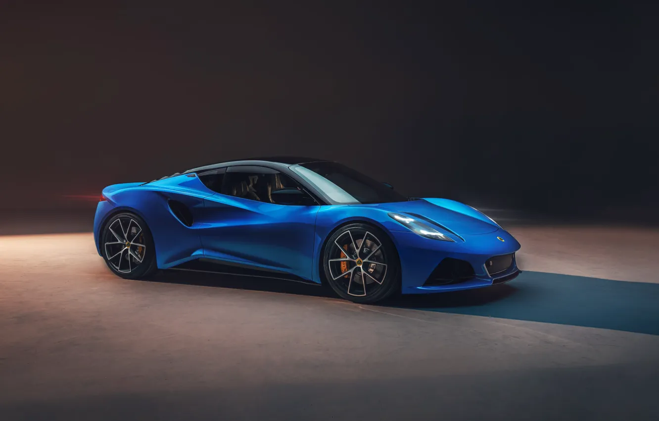 Photo wallpaper blue, exterior, sports car, Lotus Emira, emir's lotus