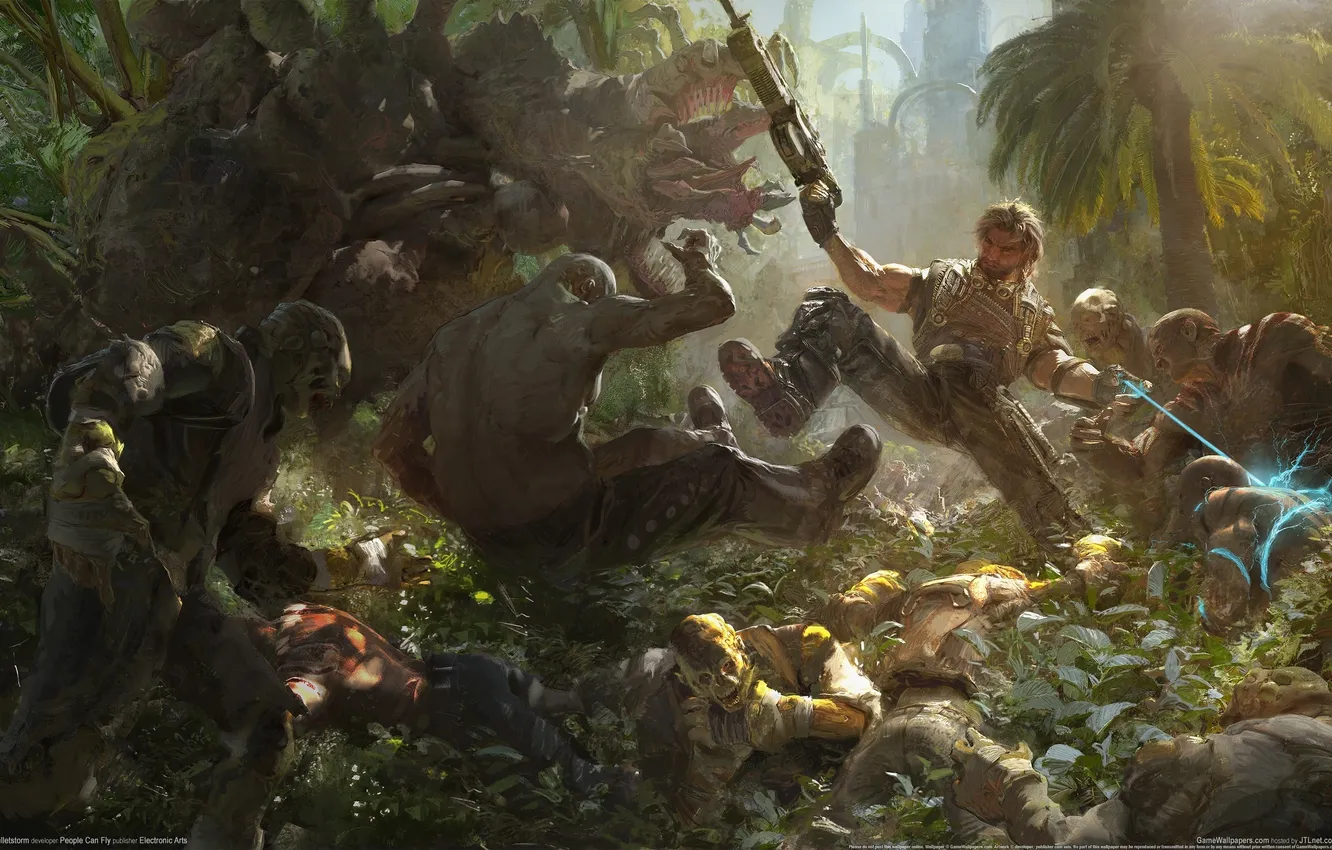 Photo wallpaper the game, bulletstorm, shooter