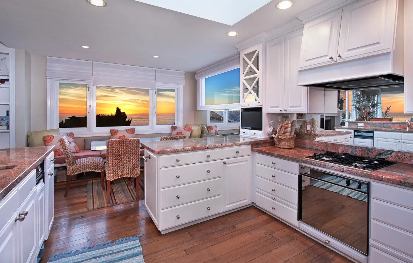 Photo wallpaper white, design, furniture, interior, plate, headsets